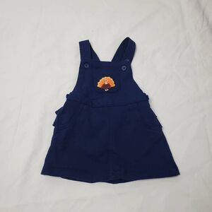 Carters Girls 6 month Navy Turkey Romper